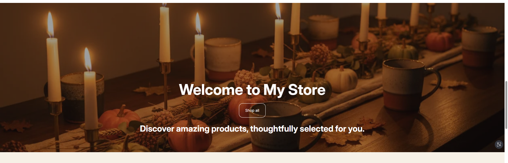 Seasonal Thanksgiving Store — Complete Digital Styling Kit